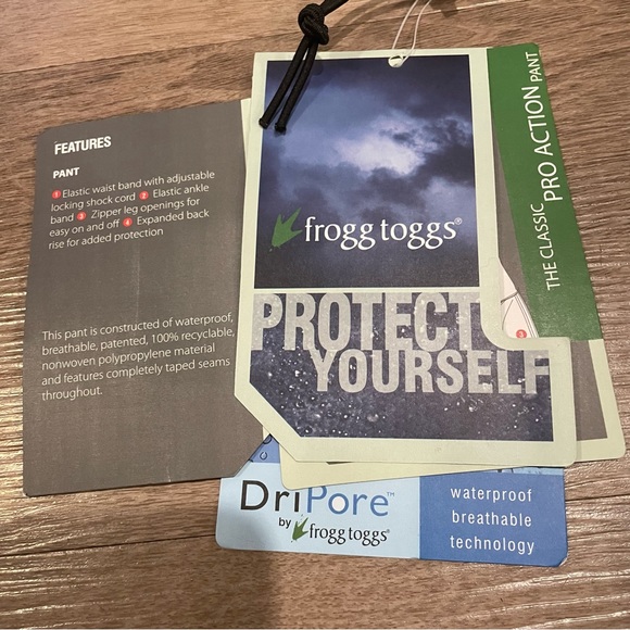 Frogg toggs outdoor pants black 2xl - Picture 3 of 4